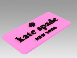 kate spade logo logotype fashion 3D Print Model