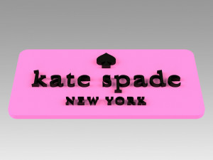 kate spade logo logotype fashion Modelo de Impressão 3D