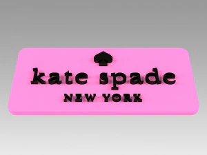 kate spade logo logotype fashion 3D Print Model