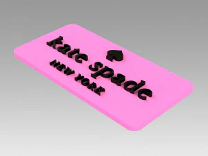 kate spade logo logotype fashion 3D Print Model