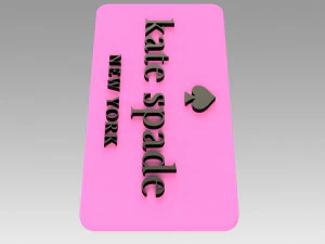 kate spade logo logotype fashion 3D Print Model