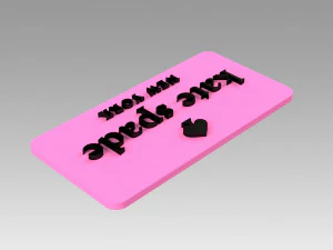 kate spade logo logotype fashion 3D Print Model