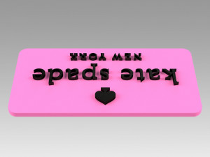 kate spade logo logotype fashion Modelo de Impressão 3D