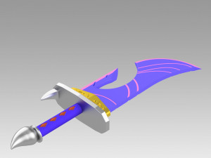 league of legends lol spirit blossom riven cosplay prop Modello di stampa 3D