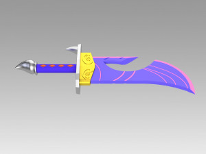 league of legends lol spirit blossom riven cosplay prop Modello di stampa 3D