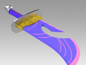 league of legends lol spirit blossom riven cosplay prop Modello di stampa 3D