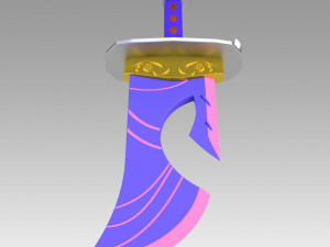 league of legends lol spirit blossom riven cosplay prop Modello di stampa 3D