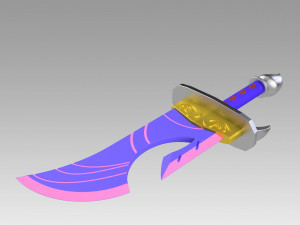 league of legends lol spirit blossom riven cosplay prop Modello di stampa 3D
