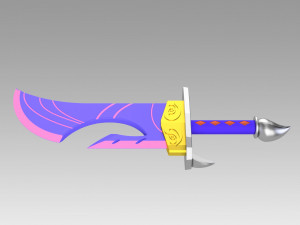 league of legends lol spirit blossom riven cosplay prop Modello di stampa 3D