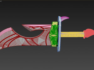 league of legends lol spirit blossom riven cosplay prop Modello di stampa 3D