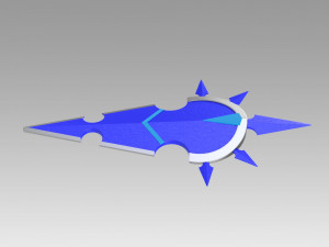 kingdom hearts 2 organization xiii chilly academic vexen shield 3D-Druckmodell