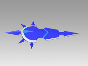 kingdom hearts 2 organization xiii chilly academic vexen shield 3D-Druckmodell