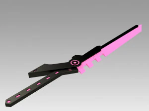 League of Legend LOL PROJECT Fiora Sword Cosplay Prop 3D Print Model