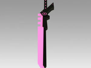 League of Legend LOL PROJECT Fiora Sword Cosplay Prop 3D Print Model