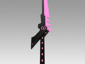 League of Legend LOL PROJECT Fiora Sword Cosplay Prop 3D Print Model