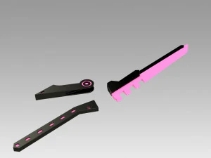 League of Legend LOL PROJECT Fiora Sword Cosplay Prop 3D Print Model