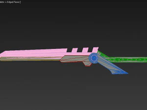 League of Legend LOL PROJECT Fiora Sword Cosplay Prop 3D Print Model