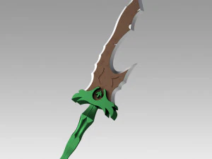 League of Legends LOL Bunny Riven Sexy Battle Bunny Sword Modelo de Impressão 3D