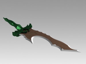 League of Legends LOL Bunny Riven Sexy Battle Bunny Sword 3D Baskı Modeli