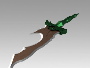 League of Legends LOL Bunny Riven Sexy Battle Bunny Sword 3D Baskı Modeli