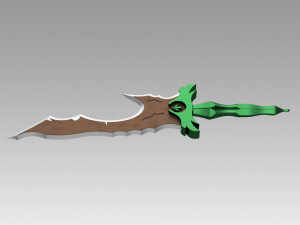 League of Legends LOL Bunny Riven Sexy Battle Bunny Sword 3D Baskı Modeli