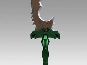 League of Legends LOL Bunny Riven Sexy Battle Bunny Espada Modelo de Impressão 3D