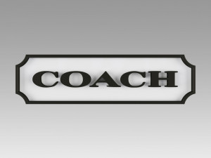 Coach Emblem logo 3D Print Model