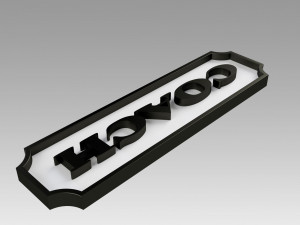 Coach Emblem logo Model Cetak 3D