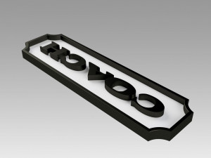 Coach Emblem logo Model Cetak 3D