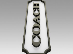 Coach Emblem logo Model Cetak 3D