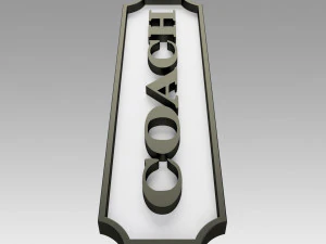 Coach Emblem logo 3D Print Model