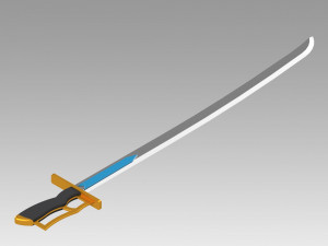 Puella Magi Madoka Magica Sayaka Miki Swords Cosplay Weapon Prop 3D Print Model