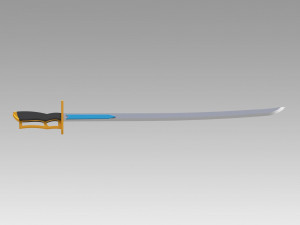 Puella Magi Madoka Magica Sayaka Miki Swords Cosplay Weapon Prop 3D Print Model