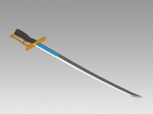 Puella Magi Madoka Magica Sayaka Miki Swords Cosplay Weapon Prop 3D Print Model