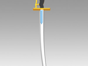 Puella Magi Madoka Magica Sayaka Miki Swords Cosplay Weapon Prop 3D Print Model