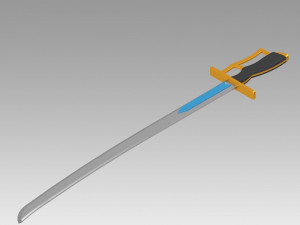 Puella Magi Madoka Magica Sayaka Miki Swords Cosplay Weapon Prop 3D Print Model