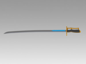 Puella Magi Madoka Magica Sayaka Miki Swords Cosplay Weapon Prop 3D Print Model