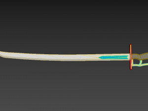 Puella Magi Madoka Magica Sayaka Miki Swords Cosplay Weapon Prop 3D Print Model