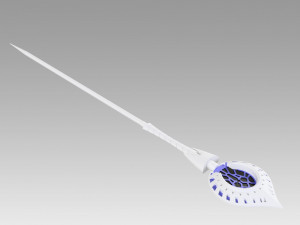 Fate Grand Order Arcade Prototype Caster Merlin Stave Cosplay Weapon Prop 3D Print Model