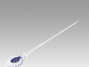 Fate Grand Order Arcade Prototype Caster Merlin Stave Cosplay Weapon Prop 3D Print Model