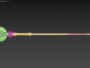 Fate Grand Order Arcade Prototype Caster Merlin Stave Cosplay Weapon Prop 3D Print Model