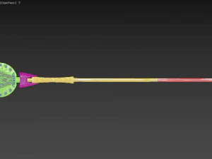 Fate Grand Order Arcade Prototype Caster Merlin Stave Cosplay Weapon Prop 3D Print Model