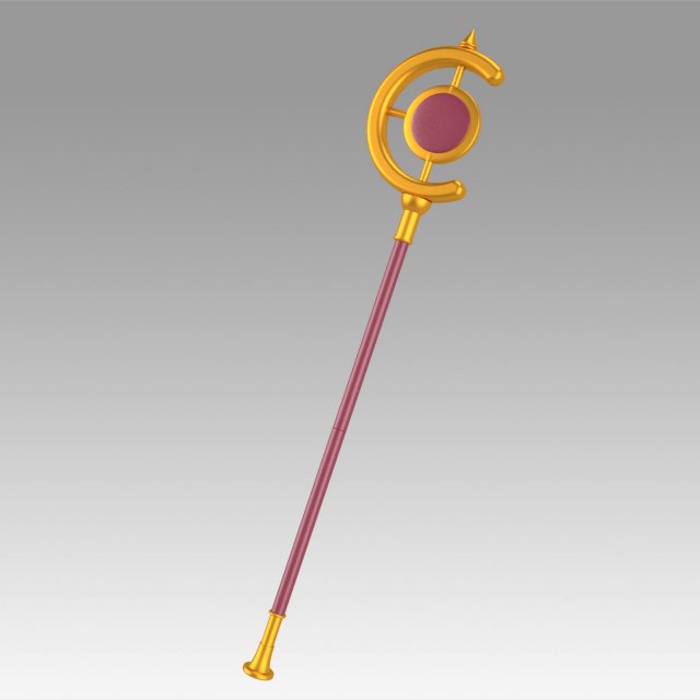 Frieren at the Funeral Frieren Wand Cosplay Weapon Prop Modelo de Impressão 3D .c4d .max .obj .3ds .fbx .stl .blend 