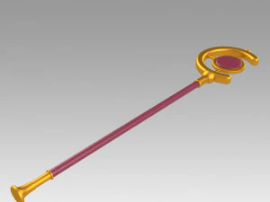Frieren at the Funeral Frieren Wand Cosplay Weapon Prop 3D Print Model
