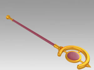 Frieren at the Funeral Frieren Wand Cosplay Weapon Prop 3D Print Model