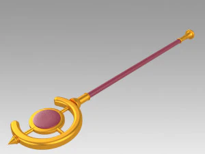 Frieren at the Funeral Frieren Wand Cosplay Weapon Prop 3D Print Model