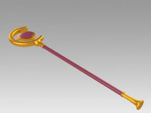 Frieren at the Funeral Frieren Wand Cosplay Weapon Prop 3D Print Model