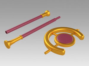 Frieren at the Funeral Frieren Wand Cosplay Weapon Prop Modelo de Impressão 3D