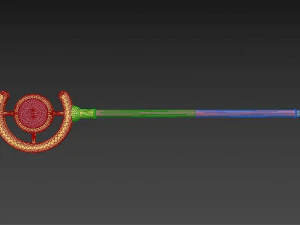 Frieren at the Funeral Frieren Wand Cosplay Weapon Prop 3D Print Model