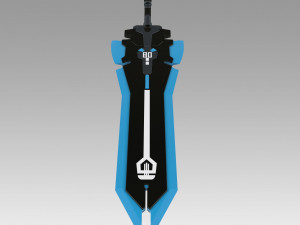 Tower of Fantasy Meryl Sword Weapon Blue Cosplay Modelo de impresión 3D